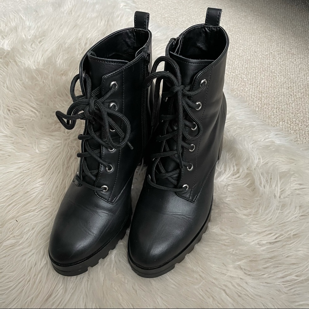 Leather Combat Boots